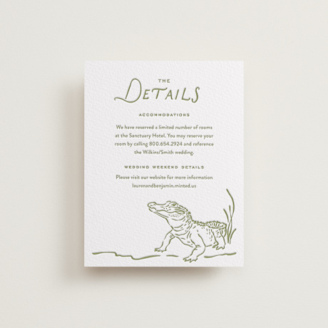 Letterpress Direction Cards