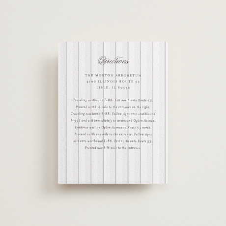 Letterpress Direction Cards