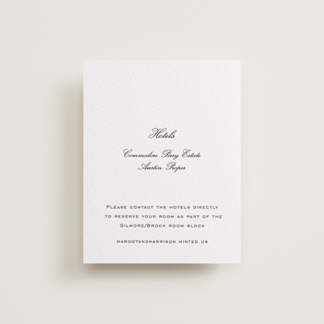 Letterpress Direction Cards