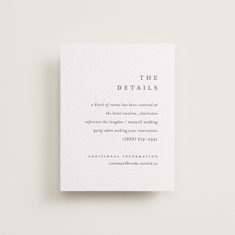 Letterpress Direction Cards