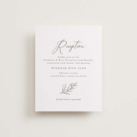 Letterpress Reception Cards