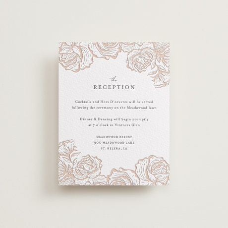 Letterpress Reception Cards