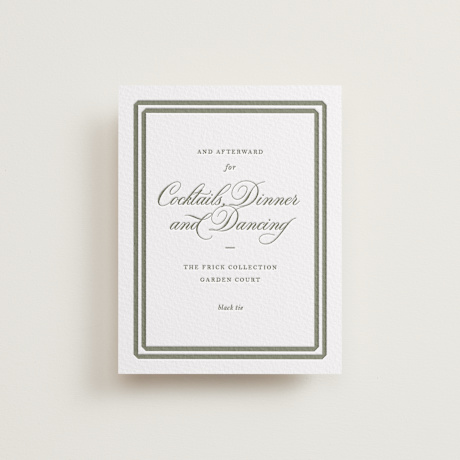 Letterpress Reception Cards