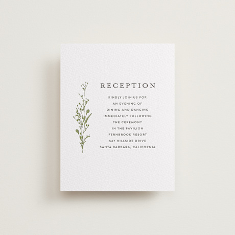 Letterpress Reception Cards