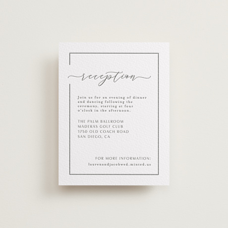 Letterpress Reception Cards