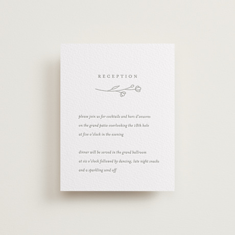 Letterpress Reception Cards