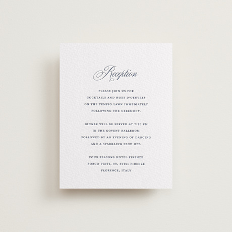 Letterpress Reception Cards