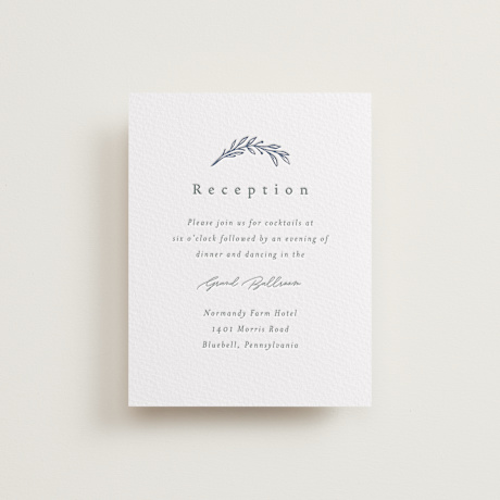 Letterpress Reception Cards