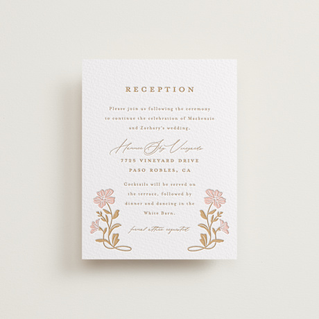 Letterpress Reception Cards