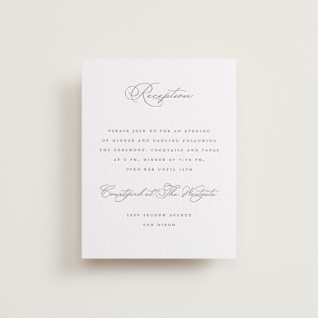 Letterpress Reception Cards