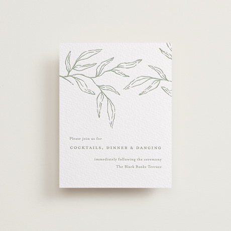 Letterpress Reception Cards