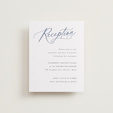 Letterpress Reception Cards