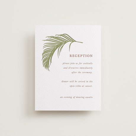 Letterpress Reception Cards