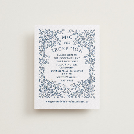 Letterpress Reception Cards