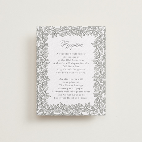 Letterpress Reception Cards