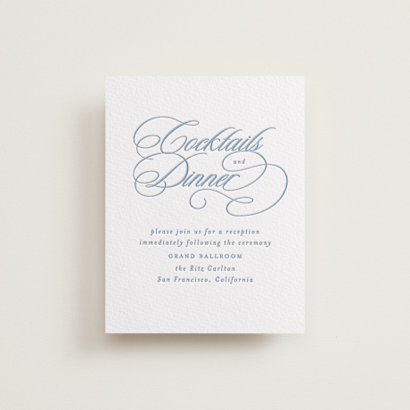 Letterpress Reception Cards