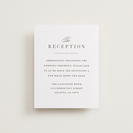 Letterpress Reception Cards