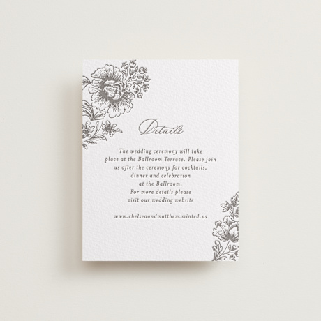 Letterpress Reception Cards
