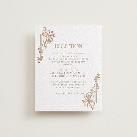 Letterpress Reception Cards