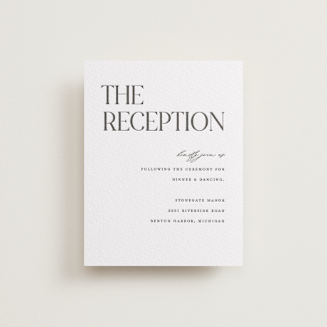 Letterpress Reception Cards