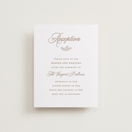 Letterpress Reception Cards