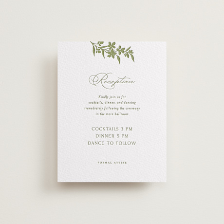 Letterpress Reception Cards