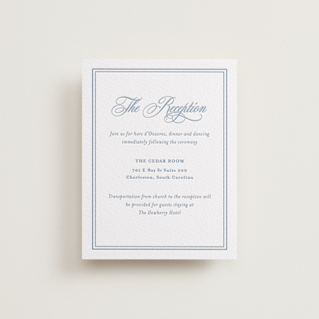 Letterpress Reception Cards