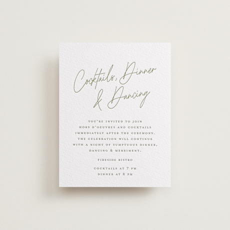 Letterpress Reception Cards