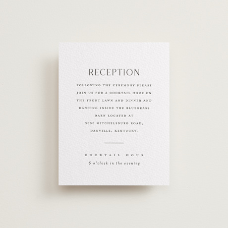 Letterpress Reception Cards