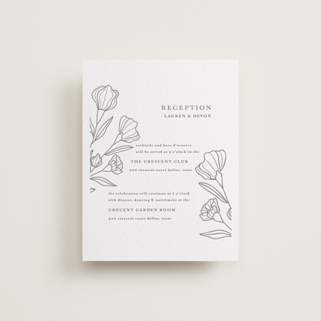 Letterpress Reception Cards