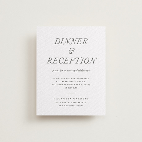 Letterpress Reception Cards