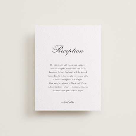 Letterpress Reception Cards