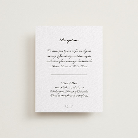 Letterpress Reception Cards