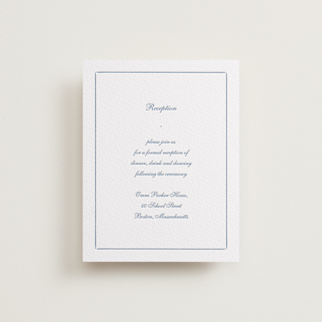 Letterpress Reception Cards