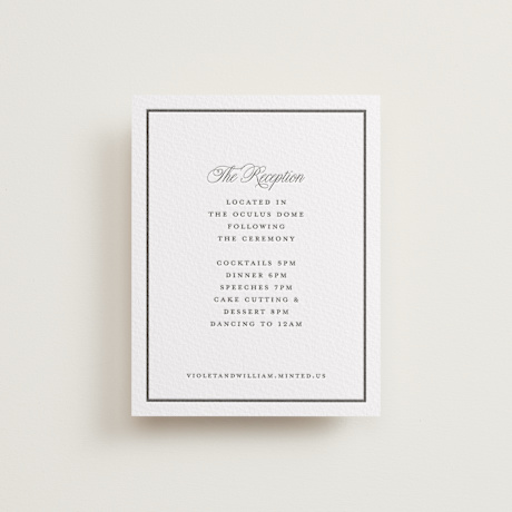 Letterpress Reception Cards