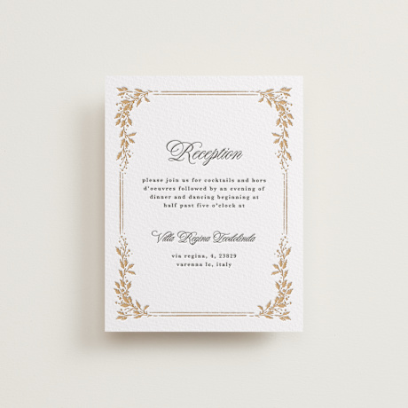 Letterpress Reception Cards