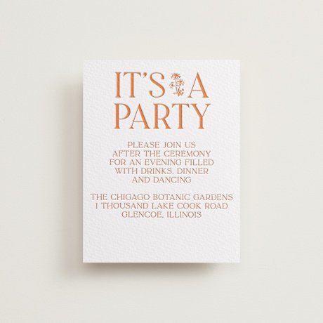 Letterpress Reception Cards