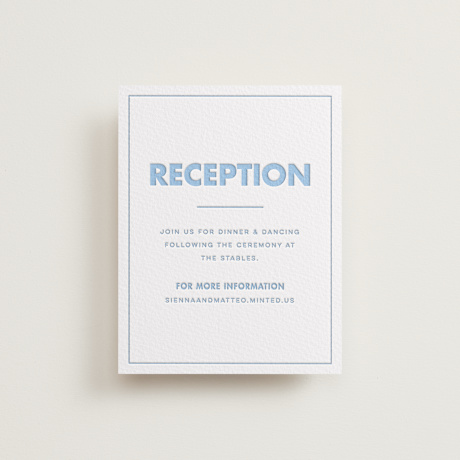 Letterpress Reception Cards
