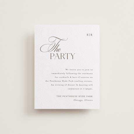 Letterpress Reception Cards