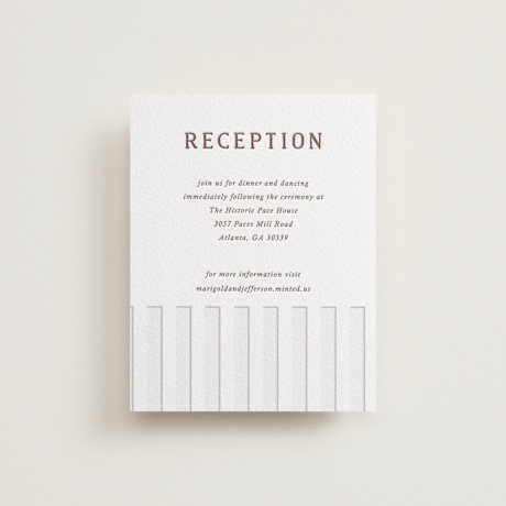 Letterpress Reception Cards