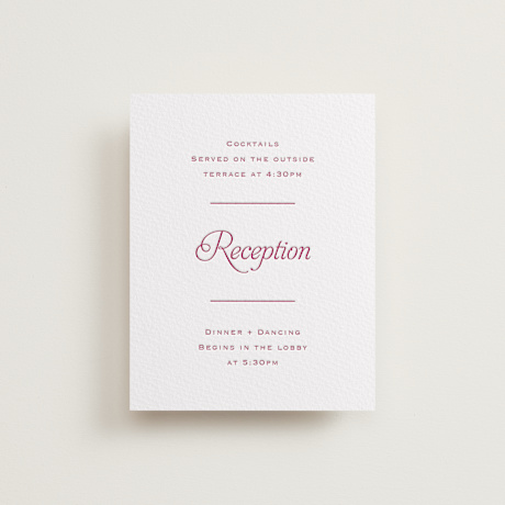 Letterpress Reception Cards