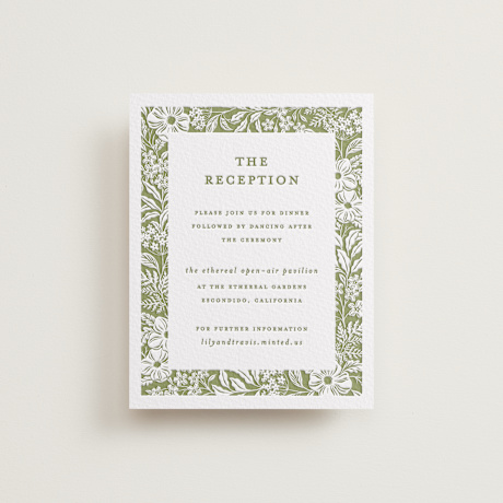 Letterpress Reception Cards