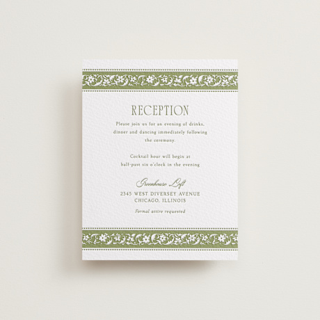 Letterpress Reception Cards