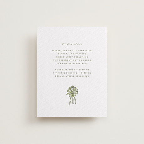 Letterpress Reception Cards