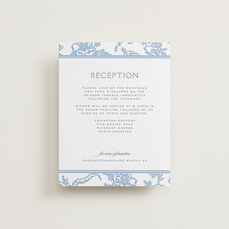 Letterpress Reception Cards
