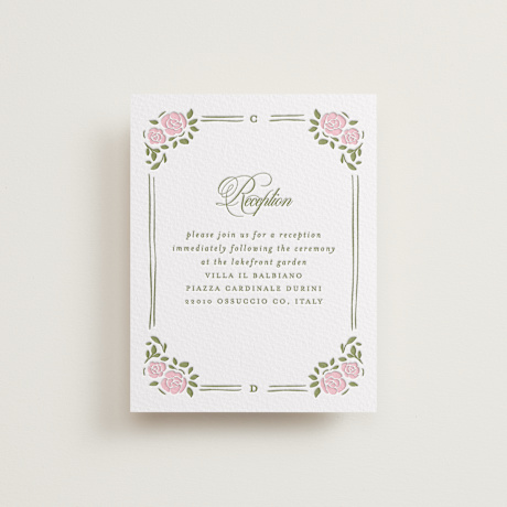 Letterpress Reception Cards