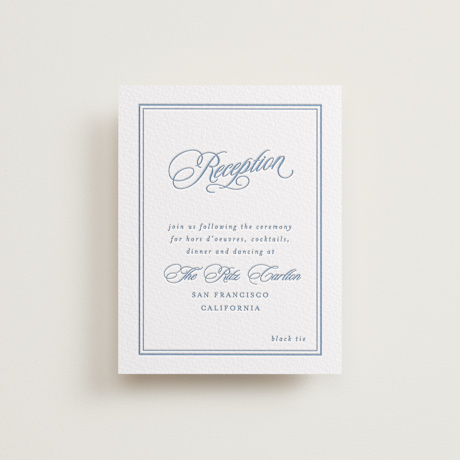 Letterpress Reception Cards
