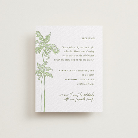 Letterpress Reception Cards