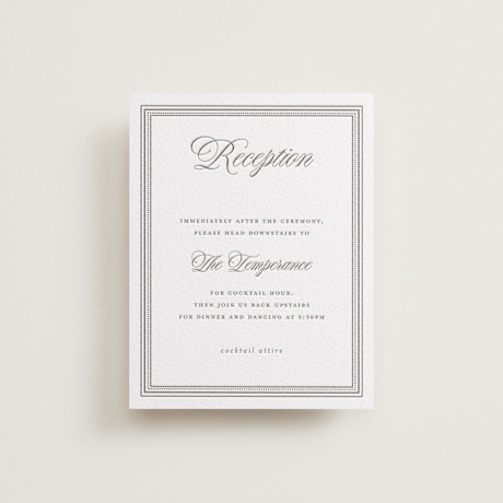 Letterpress Reception Cards