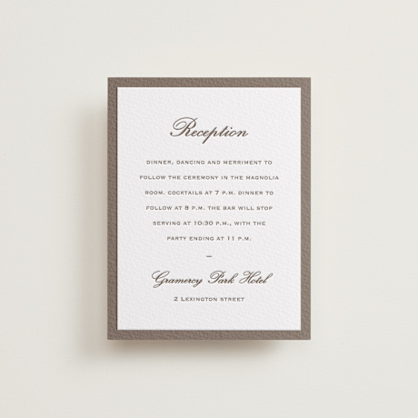 Letterpress Reception Cards